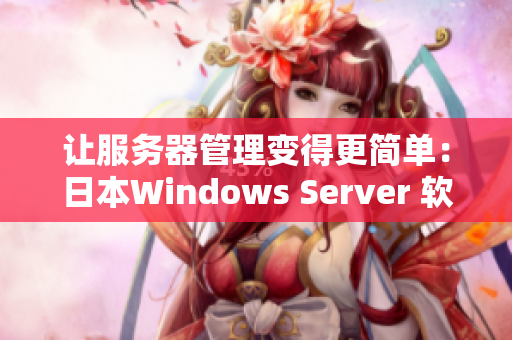 让服务器管理变得更简单：日本Windows Server 软件全方位解析