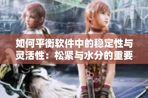 如何平衡软件中的稳定性与灵活性：松紧与水分的重要性
