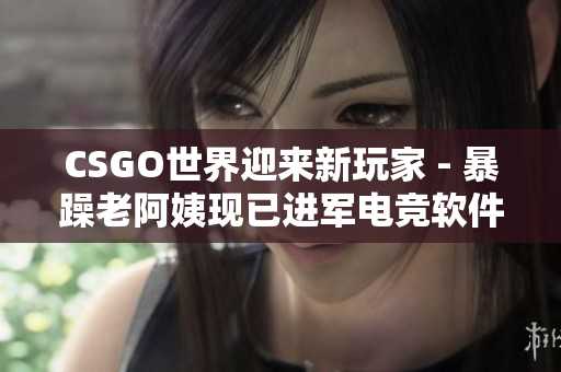 CSGO世界迎来新玩家 - 暴躁老阿姨现已进军电竞软件界！