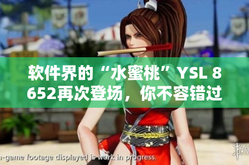 软件界的“水蜜桃”YSL 8652再次登场，你不容错过！