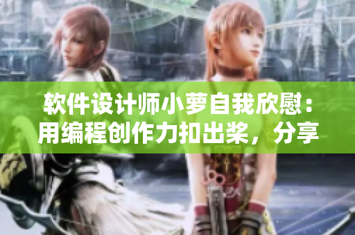 软件设计师小萝自我欣慰：用编程创作力扣出桨，分享经验于社区