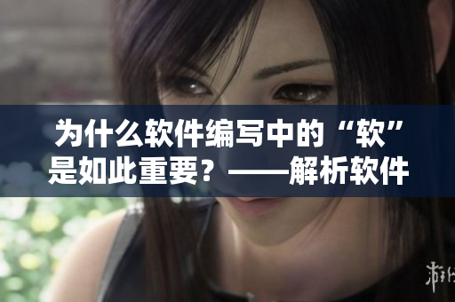 为什么软件编写中的“软”是如此重要？——解析软件开发中的“软”要素