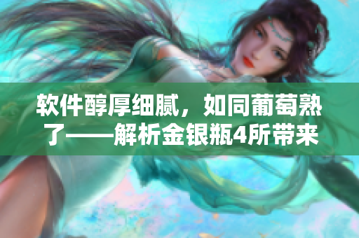 软件醇厚细腻，如同葡萄熟了——解析金银瓶4所带来的软件启示