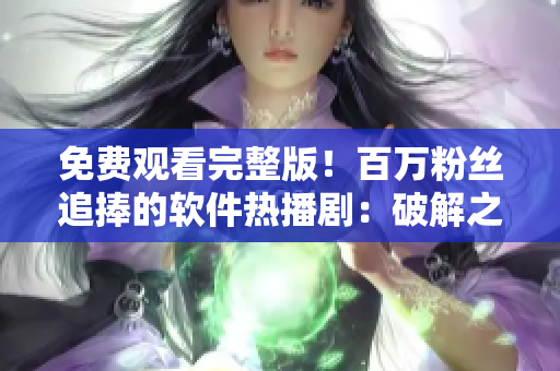 免费观看完整版！百万粉丝追捧的软件热播剧：破解之王