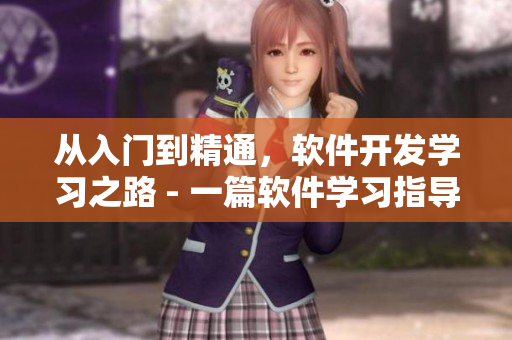 从入门到精通，软件开发学习之路 - 一篇软件学习指导