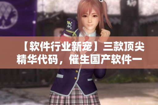 【软件行业新宠】三款顶尖精华代码，催生国产软件一、二、三产业革命！