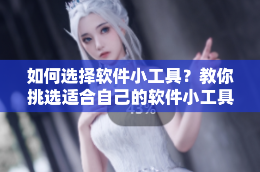 如何选择软件小工具？教你挑选适合自己的软件小工具