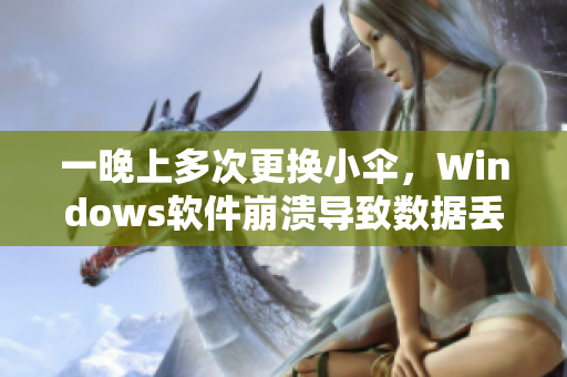 一晚上多次更换小伞，Windows软件崩溃导致数据丢失