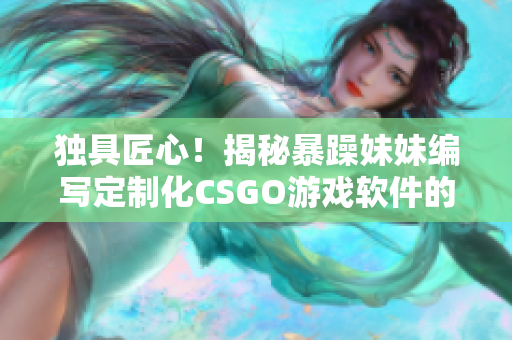 独具匠心！揭秘暴躁妹妹编写定制化CSGO游戏软件的玩法