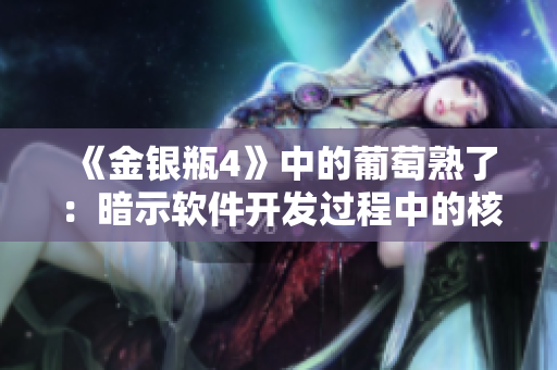《金银瓶4》中的葡萄熟了：暗示软件开发过程中的核心要素