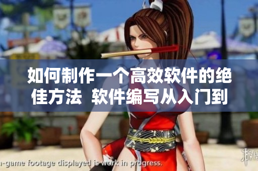 如何制作一个高效软件的绝佳方法  软件编写从入门到精通