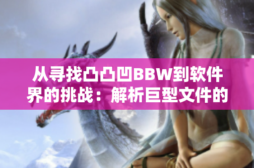 从寻找凸凸凹BBW到软件界的挑战：解析巨型文件的新工具