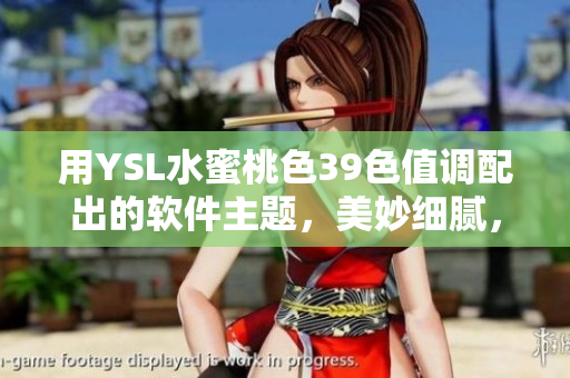 用YSL水蜜桃色39色值调配出的软件主题，美妙细腻，极具品质感