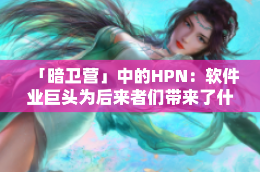 「暗卫营」中的HPN：软件业巨头为后来者们带来了什么？