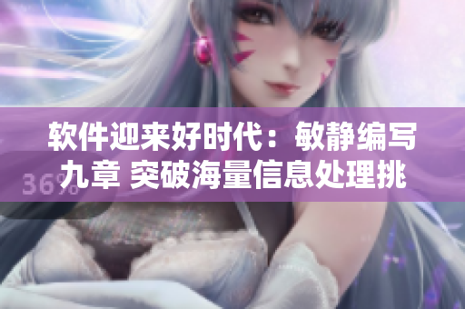 软件迎来好时代：敏静编写九章 突破海量信息处理挑战