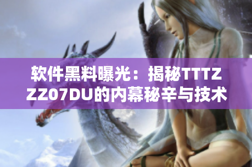 软件黑料曝光：揭秘TTTZZZ07DU的内幕秘辛与技术独家