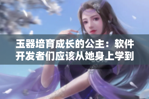 玉器培育成长的公主：软件开发者们应该从她身上学到什么？