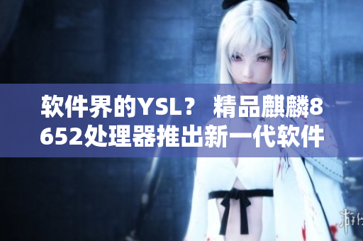 软件界的YSL？ 精品麒麟8652处理器推出新一代软件应用程序