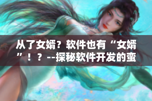 从了女婿？软件也有“女婿”！？--探秘软件开发的蛮横法则。