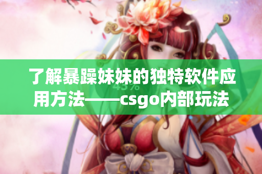 了解暴躁妹妹的独特软件应用方法——csgo内部玩法大揭秘