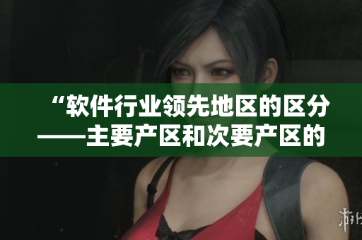 “软件行业领先地区的区分——主要产区和次要产区的分布一览”