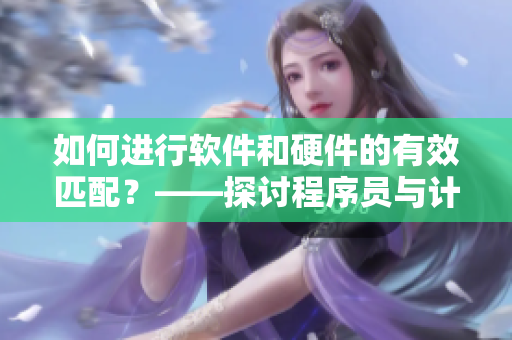 如何进行软件和硬件的有效匹配？——探讨程序员与计算机的默契配对