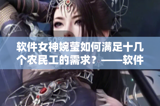 软件女神婉莹如何满足十几个农民工的需求？——软件界的应用案例
