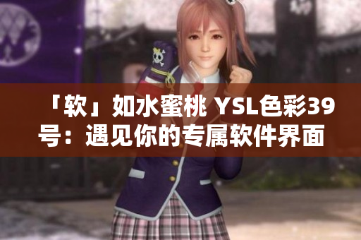 「软」如水蜜桃 YSL色彩39号：遇见你的专属软件界面方案