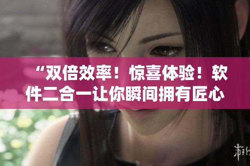 “双倍效率！惊喜体验！软件二合一让你瞬间拥有匠心绝伦的系统功能”