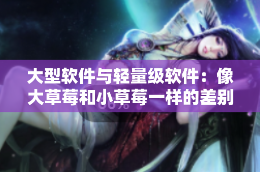 大型软件与轻量级软件：像大草莓和小草莓一样的差别