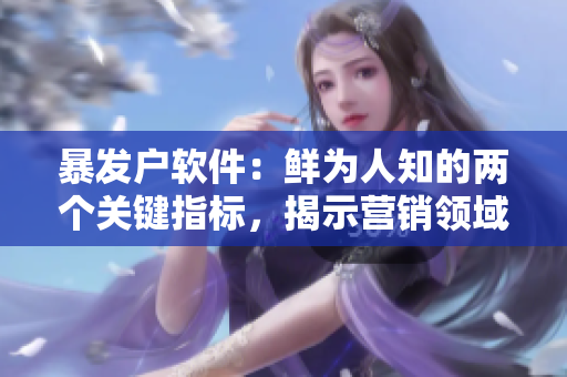 暴发户软件：鲜为人知的两个关键指标，揭示营销领域新视角