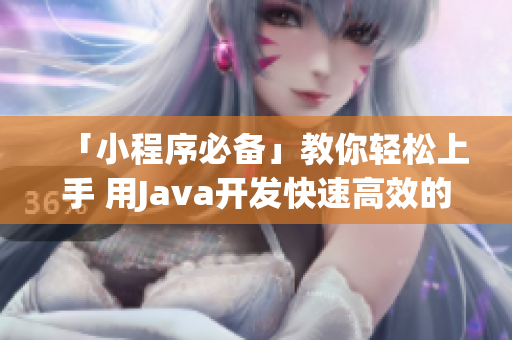 「小程序必备」教你轻松上手 用Java开发快速高效的软件程序
