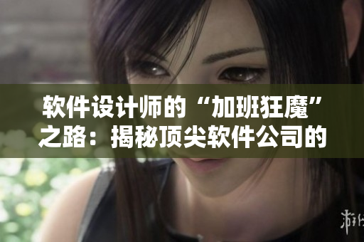软件设计师的“加班狂魔”之路：揭秘顶尖软件公司的工作日常!