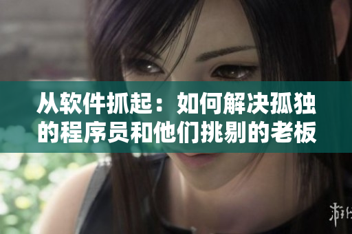从软件抓起：如何解决孤独的程序员和他们挑剔的老板之间的摩擦？