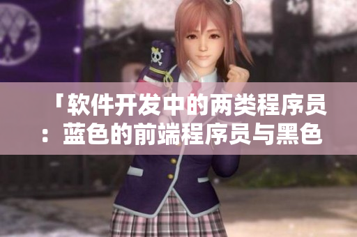 「软件开发中的两类程序员：蓝色的前端程序员与黑色的后端程序员」