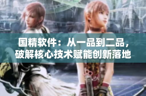 国精软件：从一品到二品，破解核心技术赋能创新落地