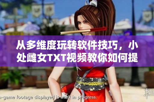 从多维度玩转软件技巧，小处雌女TXT视频教你如何提高工作效率！