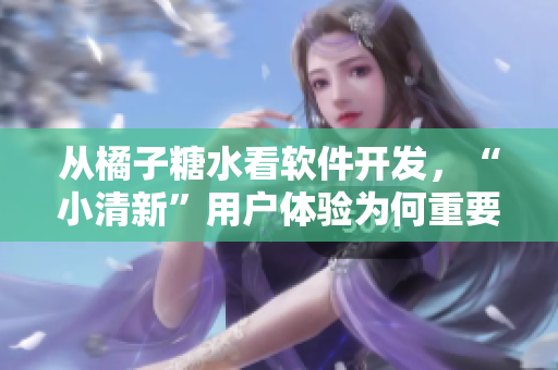 从橘子糖水看软件开发，“小清新”用户体验为何重要？