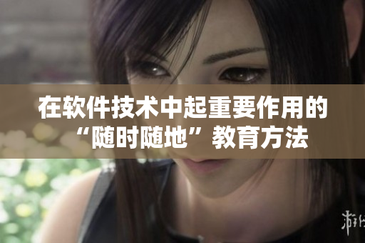 在软件技术中起重要作用的“随时随地”教育方法
