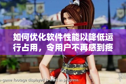 如何优化软件性能以降低运行占用，令用户不再感到疼痛？