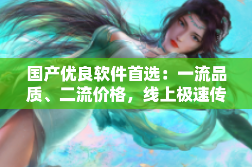 国产优良软件首选：一流品质、二流价格，线上极速传送！