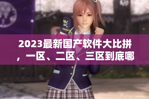 2023最新国产软件大比拼，一区、二区、三区到底哪个更适合您？