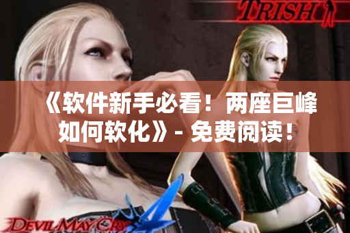 《软件新手必看！两座巨峰如何软化》- 免费阅读！