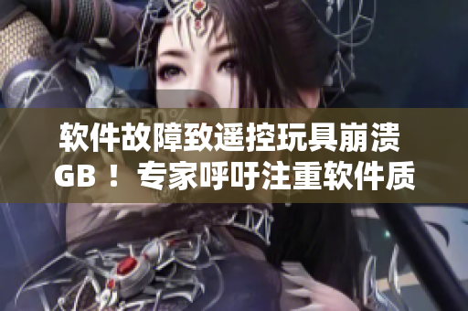 软件故障致遥控玩具崩溃 GB ！专家呼吁注重软件质量
