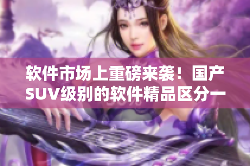 软件市场上重磅来袭！国产SUV级别的软件精品区分一区二区！