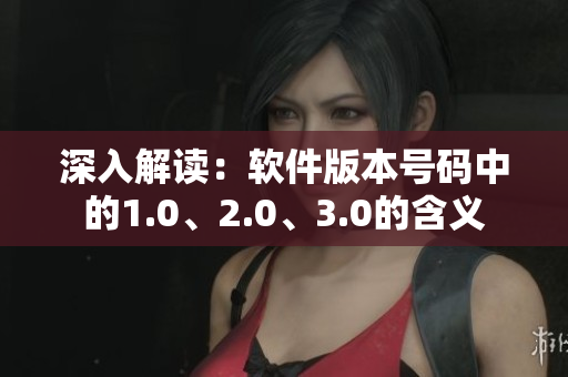 深入解读：软件版本号码中的1.0、2.0、3.0的含义