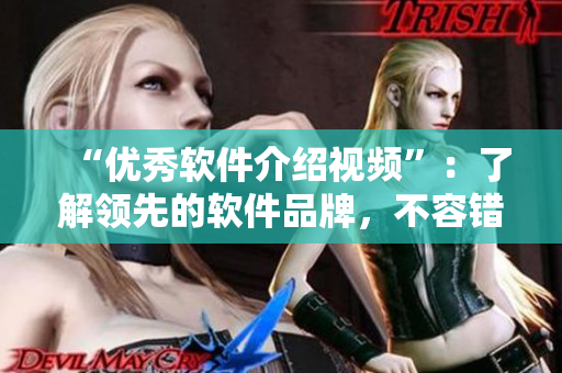 “优秀软件介绍视频”：了解领先的软件品牌，不容错过！