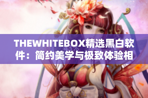 THEWHITEBOX精选黑白软件：简约美学与极致体验相遇