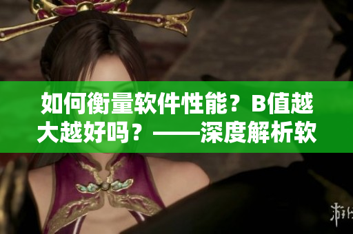 如何衡量软件性能？B值越大越好吗？——深度解析软件性能评估指标