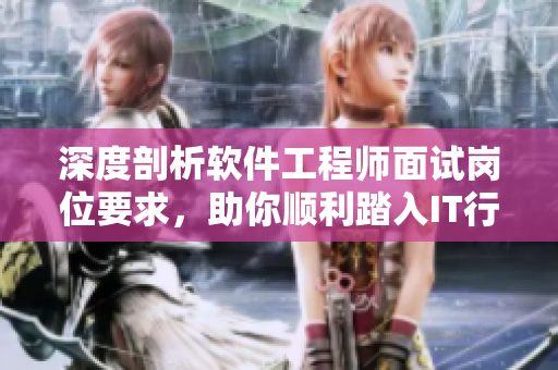 深度剖析软件工程师面试岗位要求，助你顺利踏入IT行业